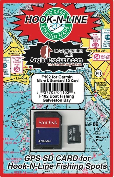 Angler Products Upload-able Fishing Hotspots for Galveston, TX - HooknLine Map