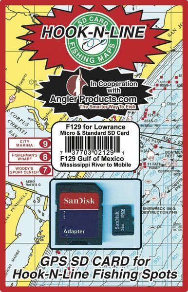 Angler Products Uploadable Fishing Hotspots for Gulf of MX Offshore F129