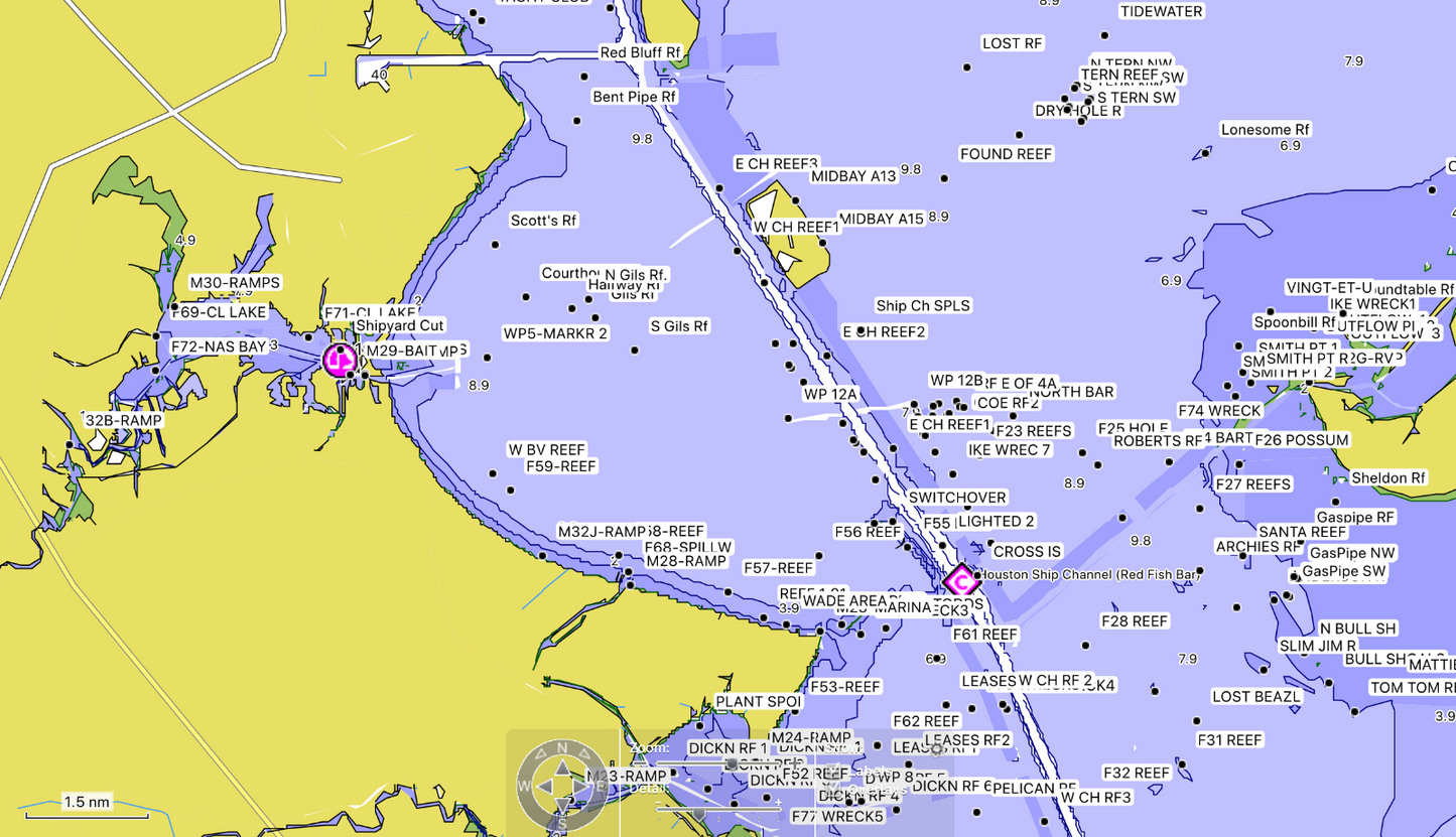 Angler Products Upload-able Fishing Hotspots for Lake Fork, TX - Hook-N-Line Map