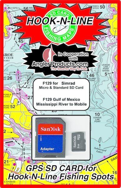 Angler Products Uploadable Fishing Hotspots for Gulf of MX Offshore F129