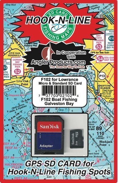 Angler Products Upload-able Fishing Hotspots for Galveston, TX - HooknLine Map