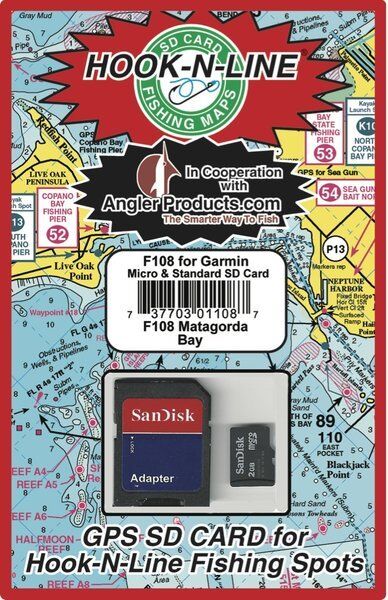 Angler Products Upload-able Fishing Hotspots for Matagorda TX from HooknLine Map