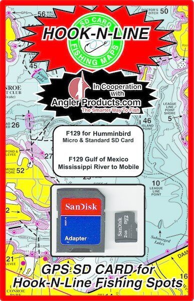 Angler Products Uploadable Fishing Hotspots for Gulf of MX Offshore F129