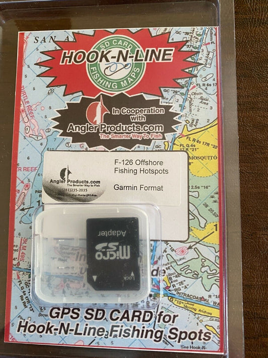 Angler Products Upload-able Fishing Hotspots for the lower Texas Offshore F126