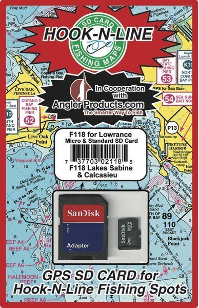 Angler Products Uploadable Fishing Hotspots for Sabine Calcasieu - HookNLine Map