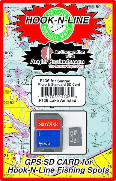 Angler Products Uploadable Fishing Hotspots for Lake Amistad, TX - HookNLine Map