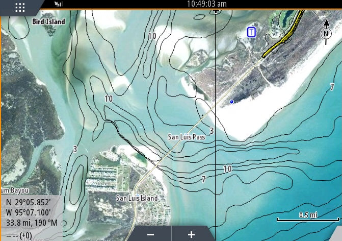 San Luis with satellite imagery