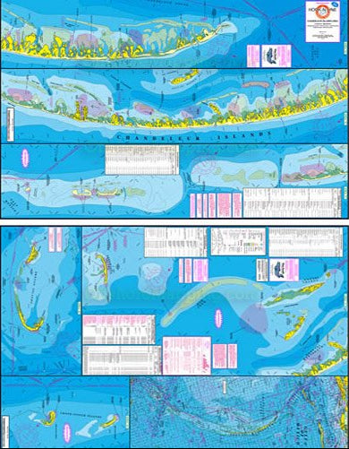 F132 Chandeleur Island Map, front & rear